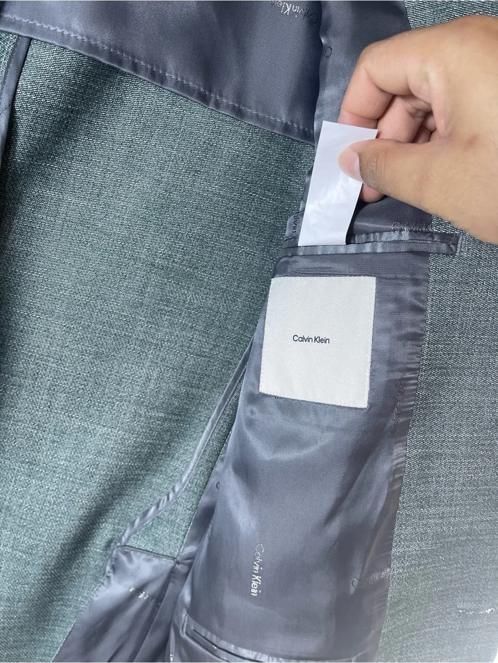 Calvin Klein Men's Mariano Forest Green Slim-Fit Sport Coat Size 38R Brand New